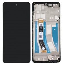 Дисплей для Motorola Moto G73 XT2237, черный, с рамкой, High Copy