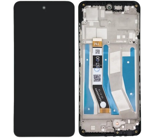 Дисплей для Motorola Moto G73 XT2237, черный, с рамкой, High Copy