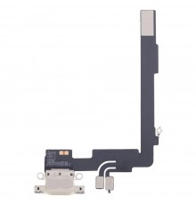 Шлейф для iPhone 16 Pro Max, коннектора зарядки, серый (Natural Titanium), с микрофоном, Original (PRC)
