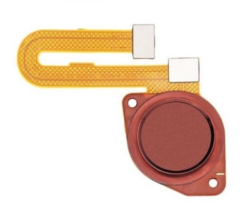 Шлейф для Motorola Moto E7 Plus XT2081-1, Moto E7 Power XT2097-6, сканера отпечатка пальца (Touch ID), красный