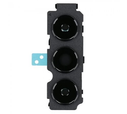 Стекло камеры для Samsung A047 Galaxy A04s, черное, с рамкой