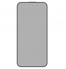Защитное стекло для Apple iPhone 15 Pro, антишпион, 0.3mm, 2.5D, 9H, Glass Pro+, 2-Way Privacy, Momax (PZAP23MD1VD), черный
