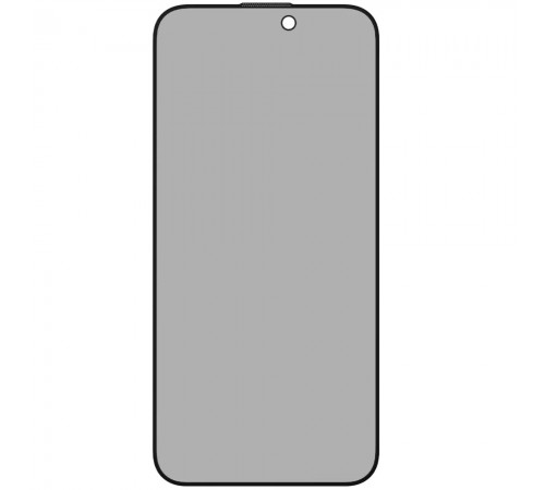 Защитное стекло для Apple iPhone 15 Pro, антишпион, 0.3mm, 2.5D, 9H, Glass Pro+, 2-Way Privacy, Momax (PZAP23MD1VD), черный
