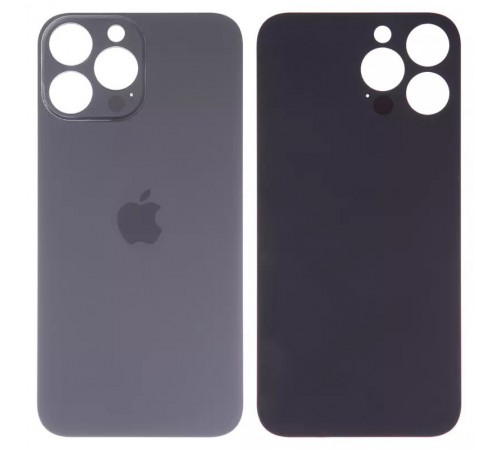 Задня панель корпусу для iPhone 13 Pro Max, сіра, потрібно зняти скло камери, Graphite, small hole