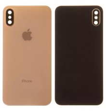 Задня панель корпусу для iPhone XS, золотиста + скло камери, small hole