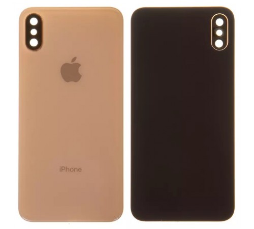 Задня панель корпусу для iPhone XS, золотиста + скло камери, small hole Задня панель корпусу для iPhone XS, золотиста + скло камери, small hole