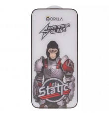 Захисне скло для Apple iPhone 16 Pro Max, сумісне з чохлом, Full Glue, Anti-Static, чорний, gorilla