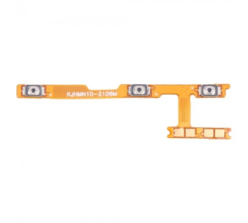 Шлейф для Xiaomi Poco M5s, Redmi Note 10, Redmi Note 10S, кнопки включения, кнопок громкости звука, Original (PRC)