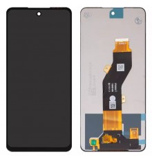 Дисплей для Tecno Pop 8, Spark 20 (KJ5), Spark 20C (BG7), Spark Go (2024) (BG6); Infinix Hot 40i (X6528B), Smart 8 (X6525), чорний, без рамки, Оригінал (переклеєне скло), FPC6615