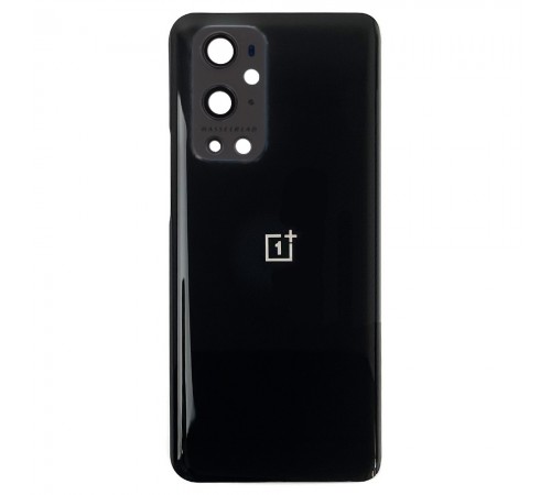 Задняя панель корпуса для OnePlus 9 Pro, черная, глянцевая, Copy + стекло камеры