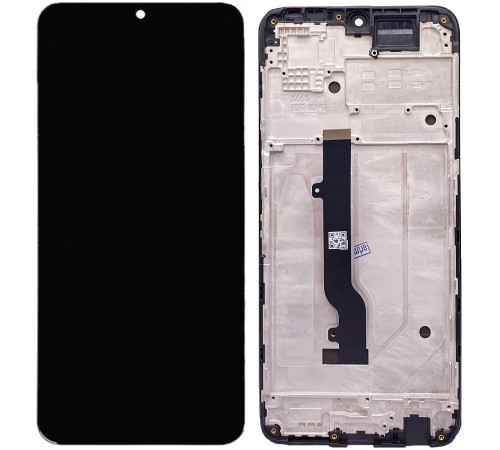 Дисплей для Infinix Note 11, чорний, з рамкою, Copy (TFT)