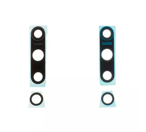 Скло камери для Xiaomi Mi 10, чорне, комплект 2 шт., M2001J2G, M2001J2I