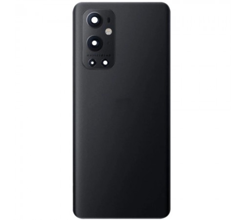 Задня панель корпусу для OnePlus 9 Pro, чорна (Stellar Black) + скло камери