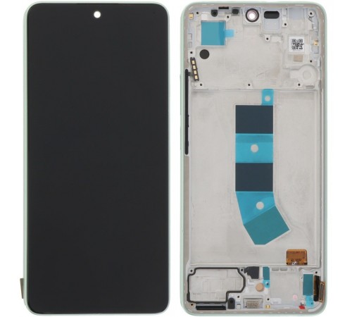 Дисплей для Xiaomi Redmi Note 13 4G, зелений (Mint Green), з рамкою, Original (PRC)