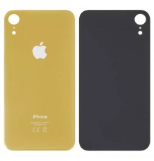 Задняя панель корпуса для iPhone XR, желтая, не нужно снимать стекло камеры, big hole