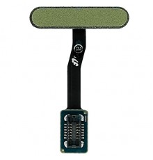 Шлейф для Samsung G970 Galaxy S10e, кнопки увімкнення, сканера відбитка пальця (Touch ID), зелений (Prism Green), Original (PRC)