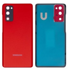 Задня панель корпусу для Samsung G780 Galaxy S20 FE, G781 Galaxy S20 FE 5G, червона (Cloud Red) + скло камери