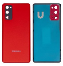 Задняя панель корпуса для Samsung G780 Galaxy S20 FE, G781 Galaxy S20 FE 5G, красная (Cloud Red) + стекло камеры