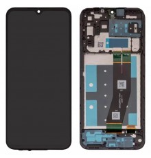 Дисплей для Samsung A145 Galaxy A14, черный, с рамкой, Original (PRC), c черным шлейфом