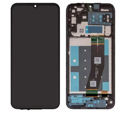 Дисплей для Samsung A145 Galaxy A14, черный, с рамкой, Original (PRC), c черным шлейфом