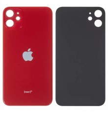 Задняя панель корпуса для iPhone 11, красная, нужно снять стекло камеры, small hole