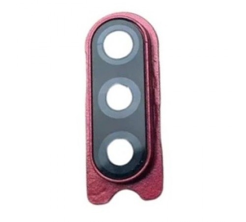 Стекло камеры для Samsung A207 Galaxy A20s, красное, с рамкой