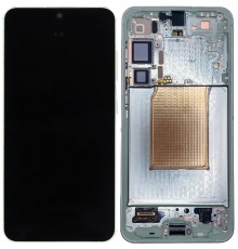 Дисплей для Samsung S936 Galaxy S25 Plus, зеленый (Mint), с рамкой, High Copy (OLED)