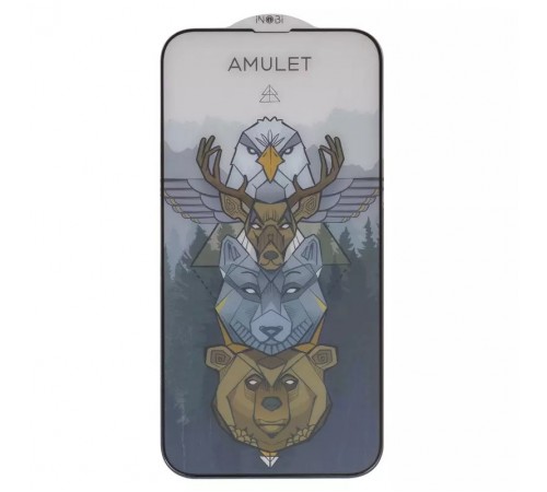 Захисне скло iNobi Amulet для Apple iPhone 13 Pro Max, iPhone 14 Plus, Full Glue, Anti-Static, (без упаковки), чорний