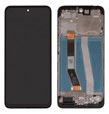 Дисплей для Motorola Moto G14 PAYF0010IN, черный, с рамкой, High Copy FPC6527