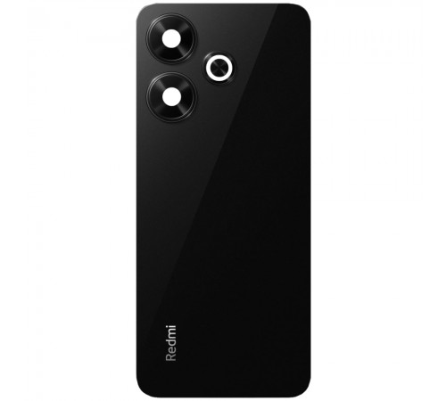 Задняя панель корпуса для Xiaomi Redmi 13, черная (Midnight Black) + стекло камеры Задняя панель корпуса для Xiaomi Redmi 13, черная (Midnight Black) + стекло камеры