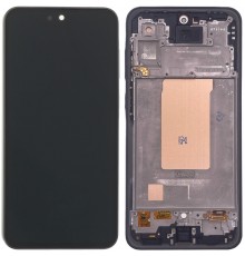 Дисплей для Samsung A366 Galaxy A36, з рамкою, чорний (Black), Copy (TFT)