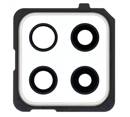 Скло камери для Samsung A426 Galaxy A42 5G, біле, з рамкою