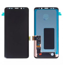 Дисплей для Samsung G965 Galaxy S9 Plus, черный, без рамки, Оригинал (переклеено стекло)