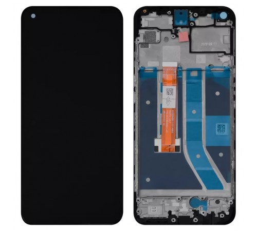 Дисплей для OnePlus Nord N100, с рамкой, черный, Original (PRC), BV065WBM-L03-MB00
