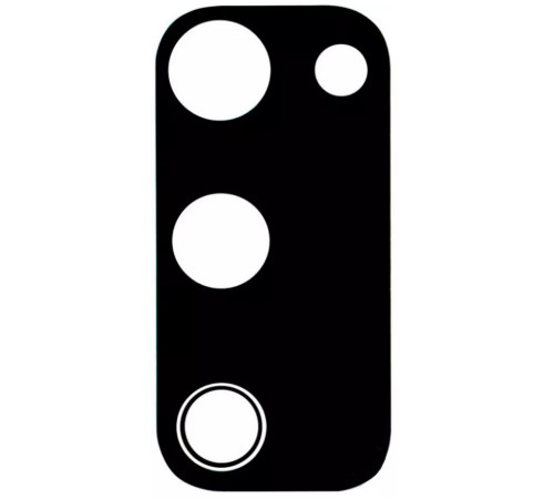 Скло камери для Samsung G780 Galaxy S20 FE, G781, чорне (Cloud Navy), без рамки