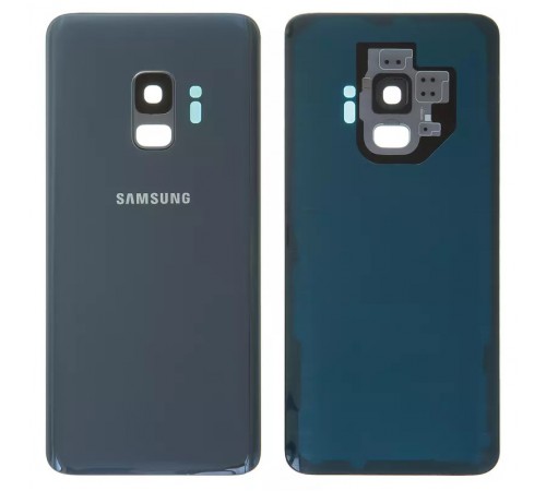 Задняя панель корпуса для Samsung G960F Galaxy S9, серая (Titanium Gray) + стекло камеры, полная, Original (PRC)
