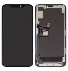 Дисплей для iPhone 11 Pro Max, черный, с рамкой, High Copy без микросхемы, (OLED), OEM soft