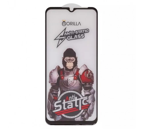 Защитное стекло для Samsung A145 Galaxy A14, A146 Galaxy A14 5G, A226 Galaxy A22 5G, совместимо с чехлом, Full Glue, Anti-Static, черный, gorilla