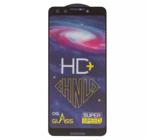 Захисне скло ASP для Google Pixel 3, 0,33 мм 9H, сумісне з чохлом, Full Glue, чорний, HD+ 