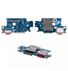 Шлейф для Samsung S916 Galaxy S23 Plus, микрофона, коннектора зарядки, Sim коннекторов, Original (PRC), плата зарядки