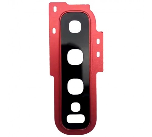 Стекло камеры для Samsung G973 Galaxy S10, красное (Cardinal Red), с рамкой Стекло камеры для Samsung G973 Galaxy S10, красное (Cardinal Red), с рамкой