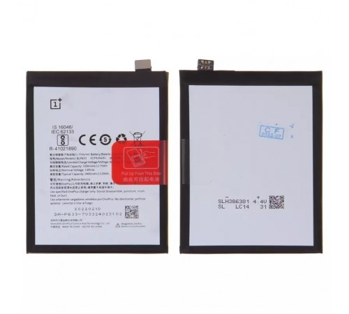 Акумулятор BLP633 для OnePlus 3T A3010, Li-Polymer, 3,85 В, 3300 мАг, Original (PRC)