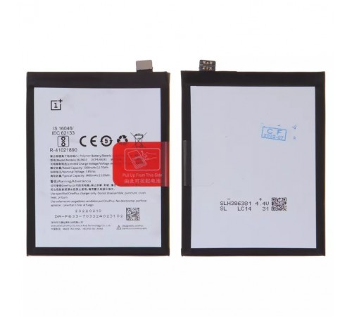 Акумулятор BLP633 для OnePlus 3T A3010, Li-Polymer, 3,85 В, 3300 мАг, Original (PRC) Акумулятор BLP633 для OnePlus 3T A3010, Li-Polymer, 3,85 В, 3300 мАг, Original (PRC)