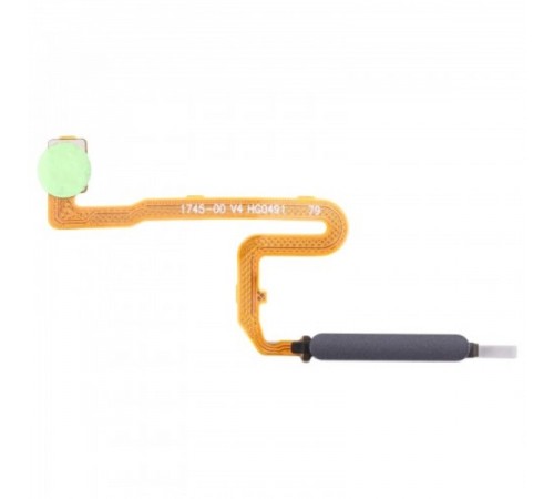 Шлейф для Xiaomi Redmi Note 10 Pro, Redmi Note 10 Pro Max, сканера отпечатка пальца (Touch ID), серый (Onyx Grey), Original (PRC)