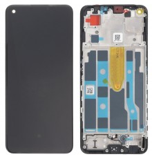Дисплей для Oppo Find X5 Lite, чорний, з рамкою, High Copy (OLED)