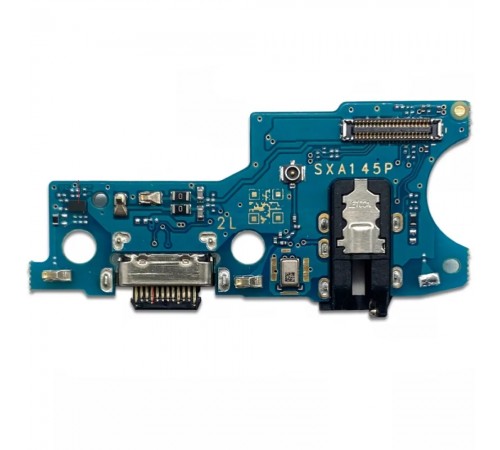 Шлейф для Samsung A145P Galaxy A14, A145R Galaxy A14, коннектора наушников, коннектора зарядки, с микрофоном, плата зарядки