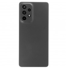Задняя панель корпуса для Samsung A536 Galaxy A53 5G, черная, Copy + стекло камеры