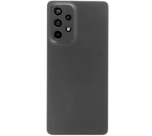 Задняя панель корпуса для Samsung A536 Galaxy A53 5G, черная, Copy + стекло камеры