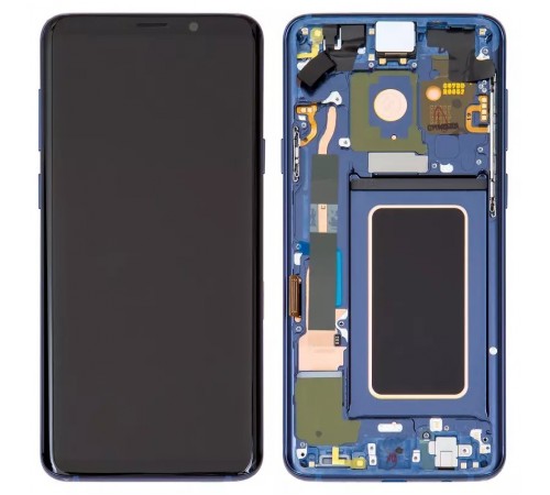 Дисплей для Samsung G965 Galaxy S9 Plus, синій, з рамкою, Original (PRC), coral blue
