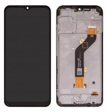 Дисплей для Tecno Spark 8C, чорний, з рамкою, Original (PRC), KG5k, KG5j, #FPC6605-2